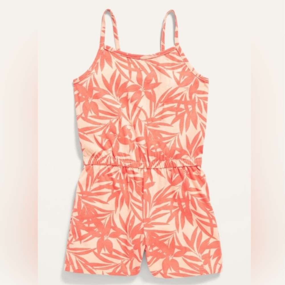 OLD NAVY Printed Sleeveless Jersey-Knit Romper